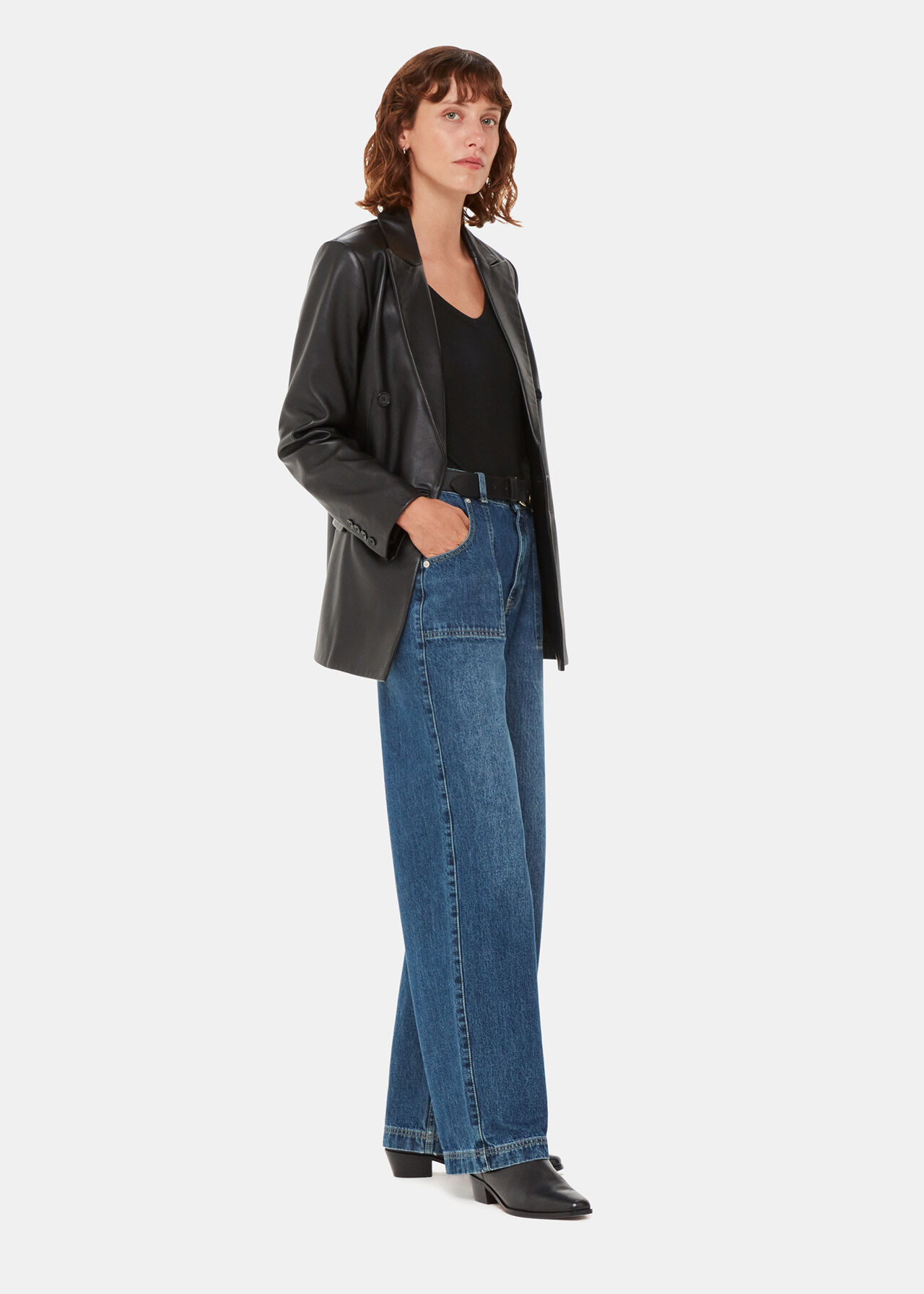 Essential Ribbed V Neck