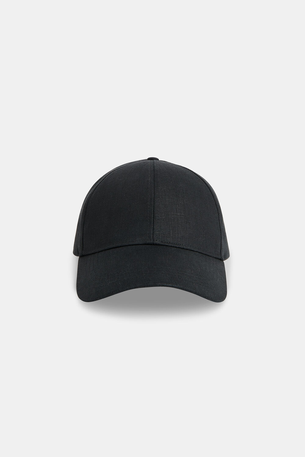 Black Linen Cap