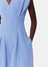 Panel Linen Blend Dress
