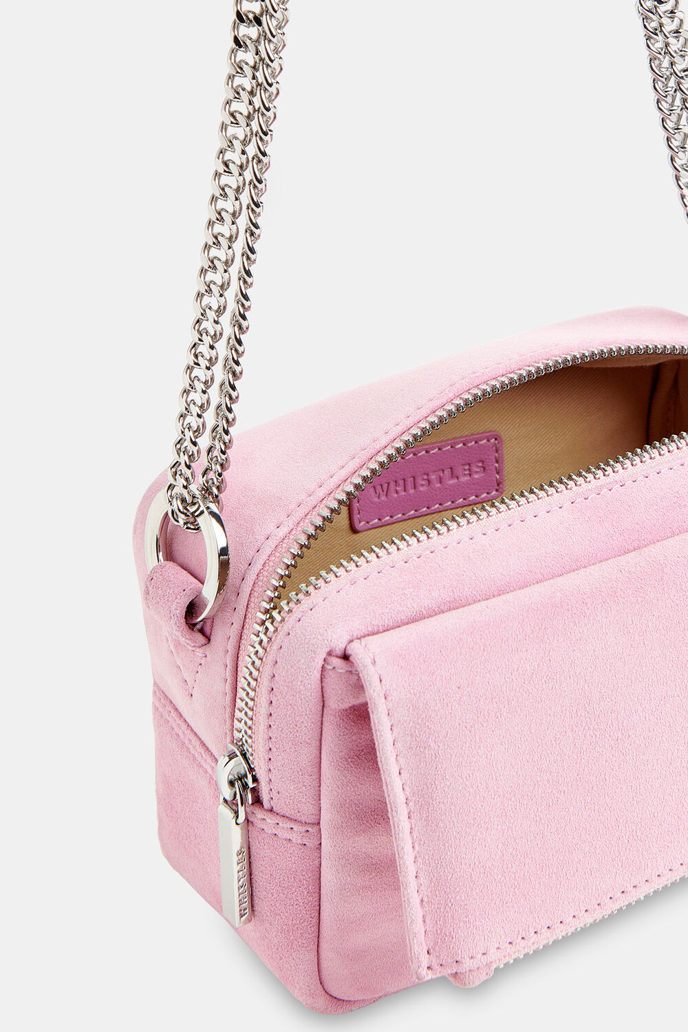 Pale Pink Bibi Suede Mini Bag