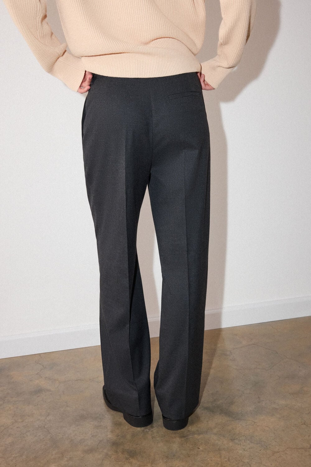 Grey Flannel Straight Leg Trouser