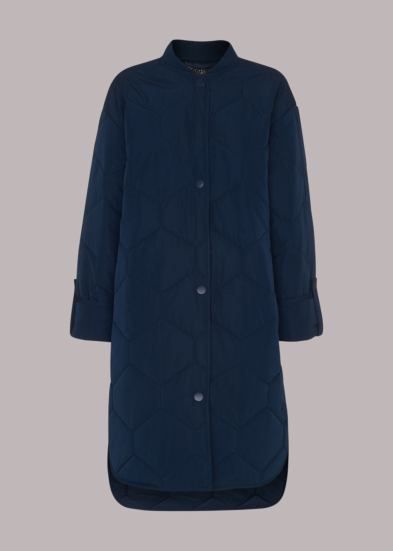 Longline Quilted Coat
