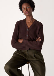 V Neck Cotton Cardigan