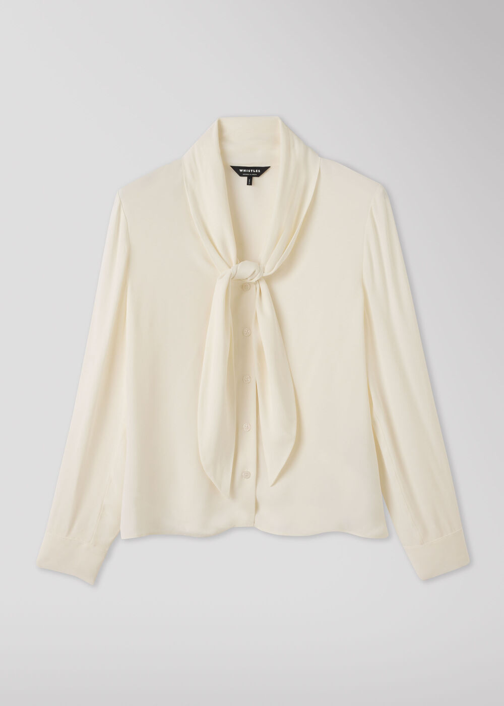 Tie Viscose Crepe Blouse