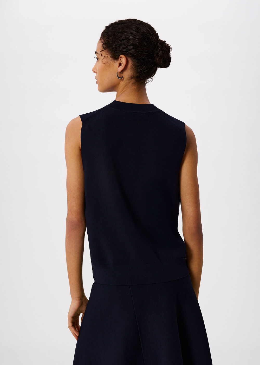 Round Neck Detail Tank