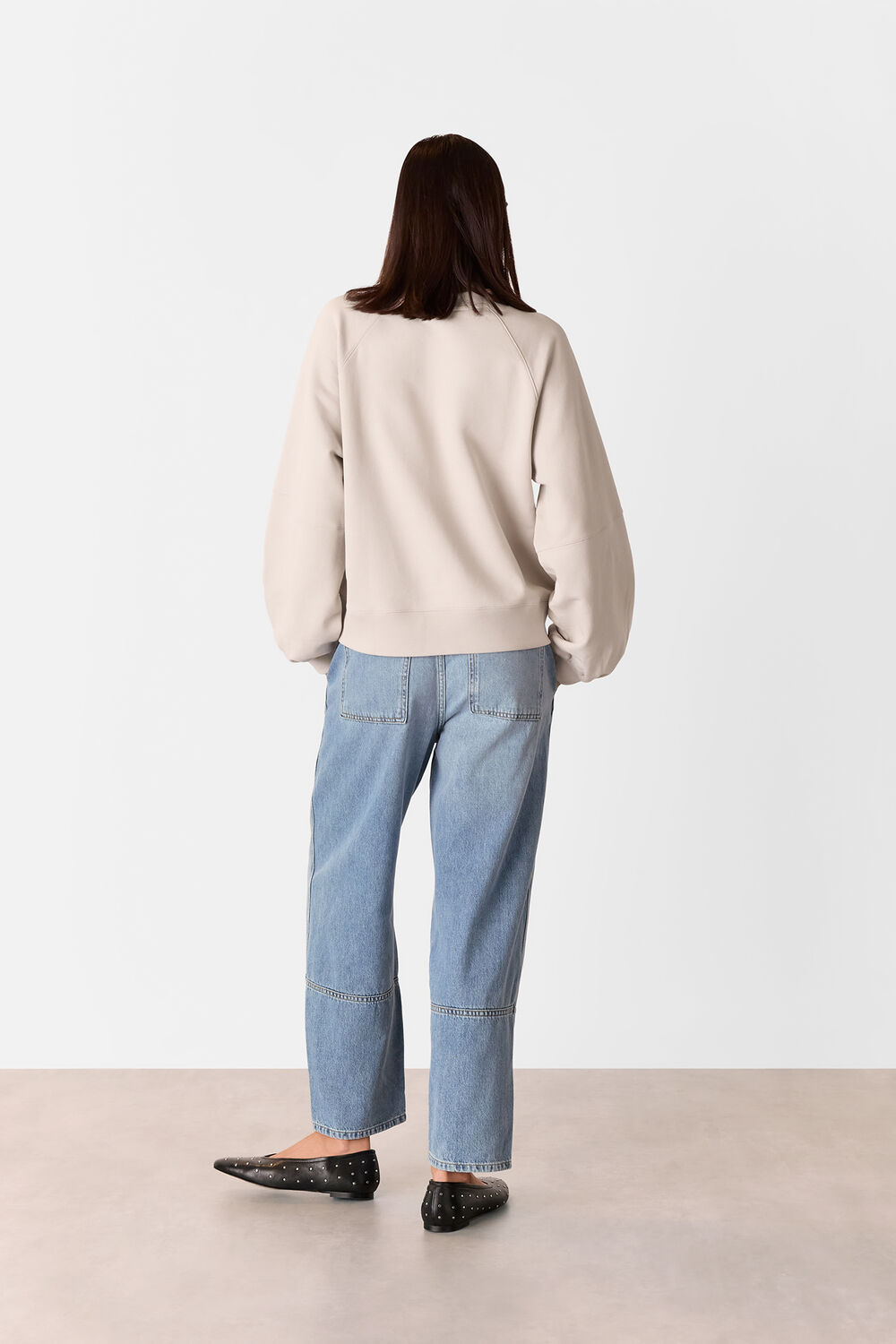 Gathered Full Sleeve Sweat