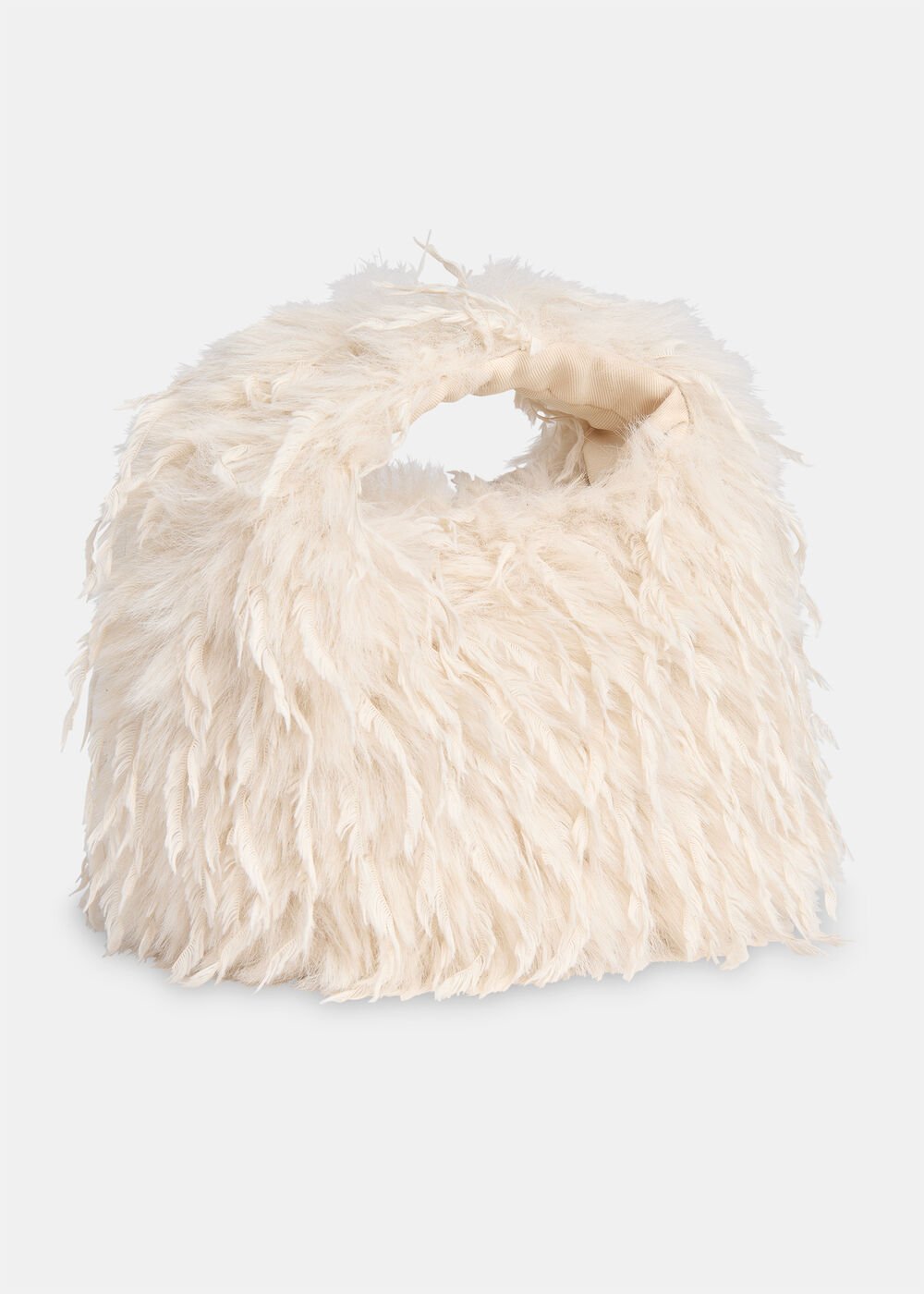 Luz Faux Feather Mini Bag