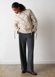 Petite High Rise Straight Trouser