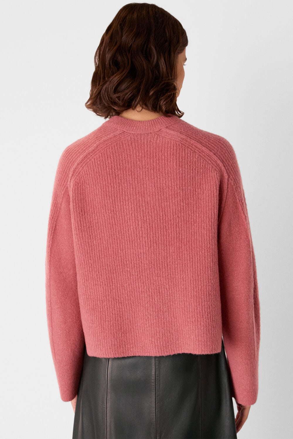 Rose Aria Wool Mix Crew Knit