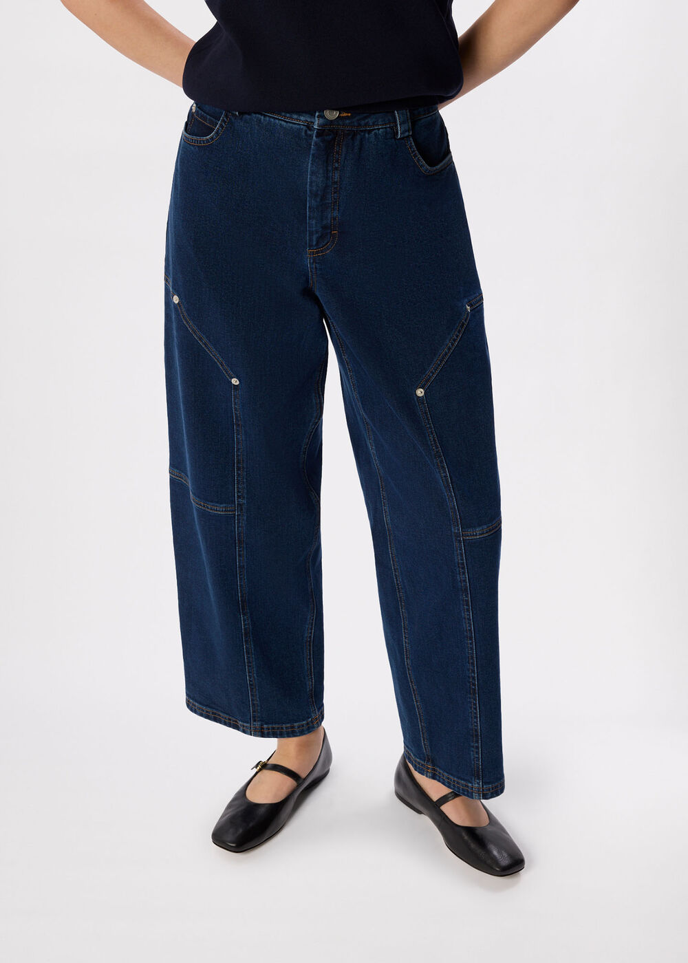 Barrel Mid Rise Trouser