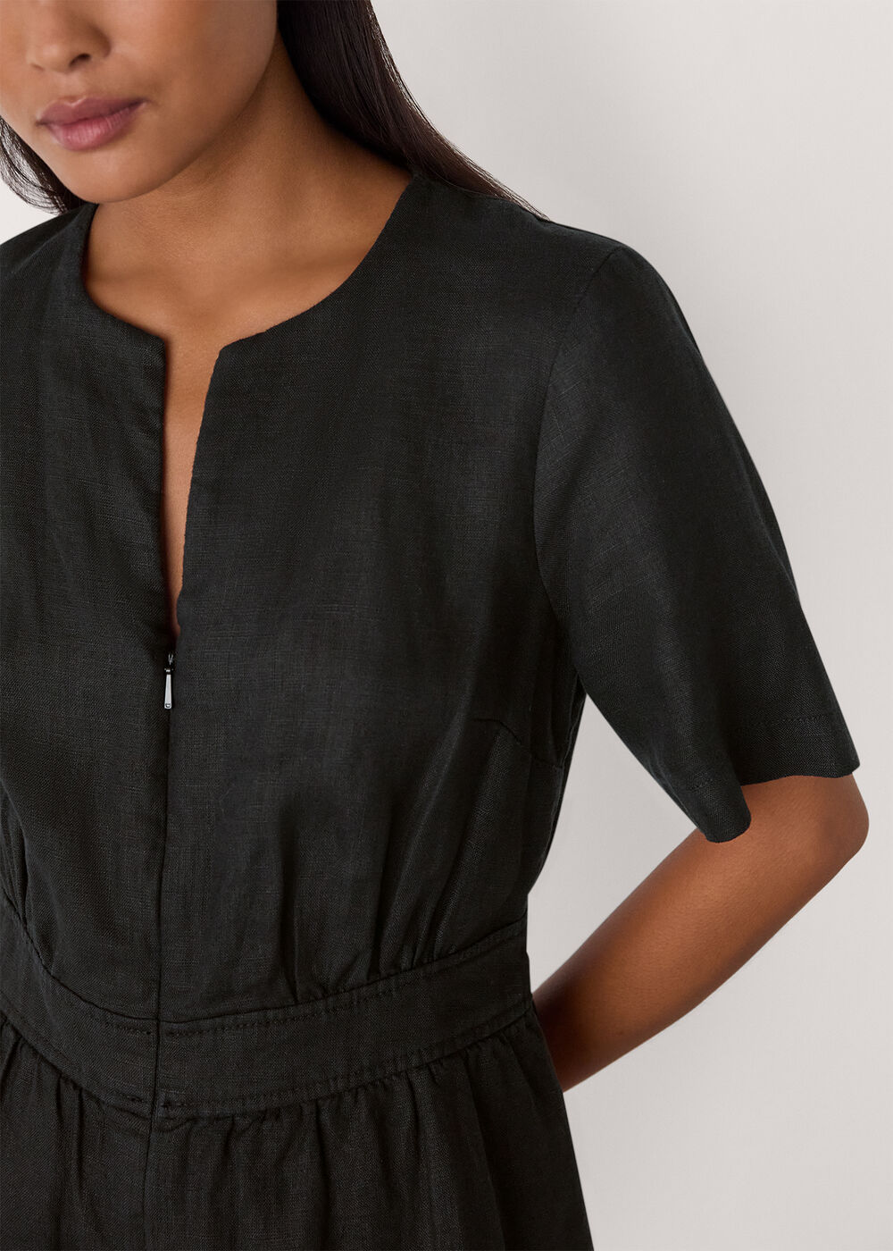 Petite Fiona Linen Button Jumpsuit