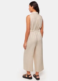 Bella Linen Wrap Jumpsuit