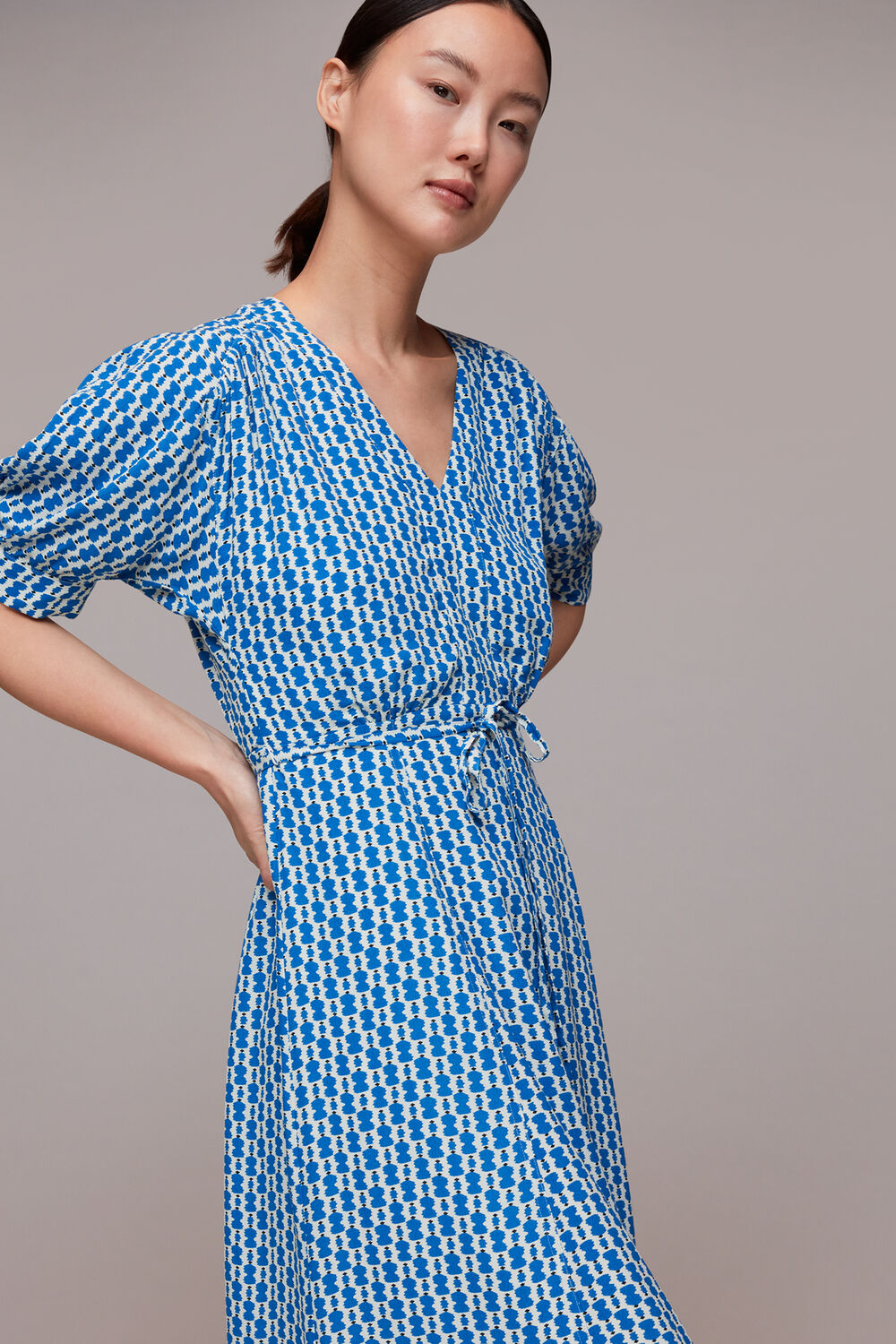 Vertical Stack Midi Dress
