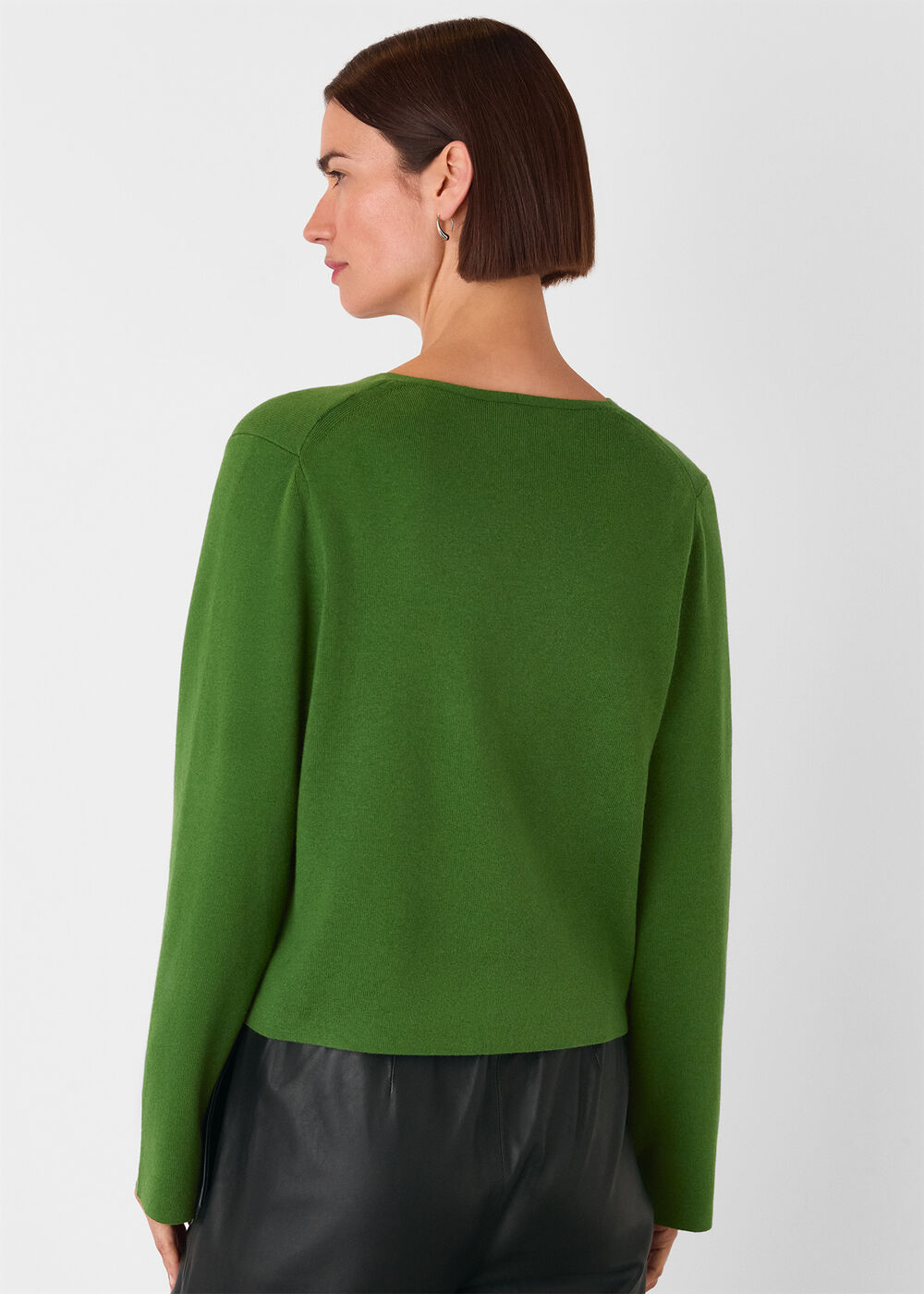 V Neck Button Front Cardigan