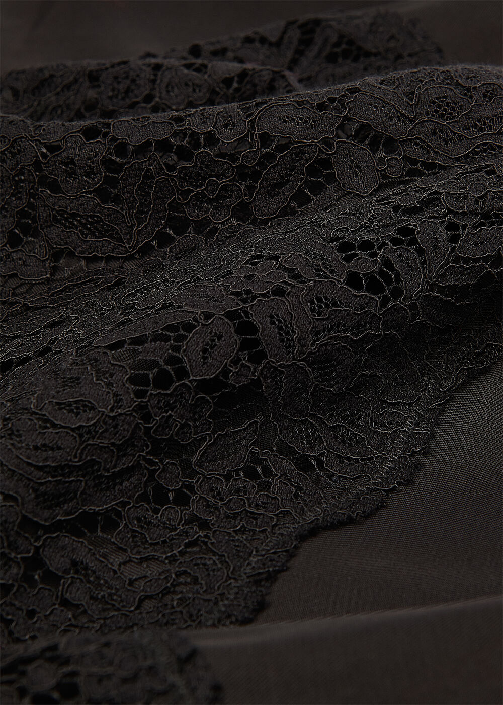 Lace Detail Satin Blouse