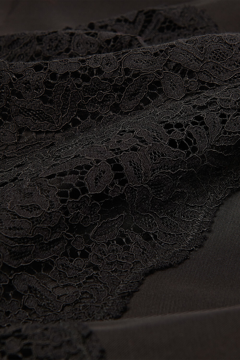 Lace Detail Satin Blouse