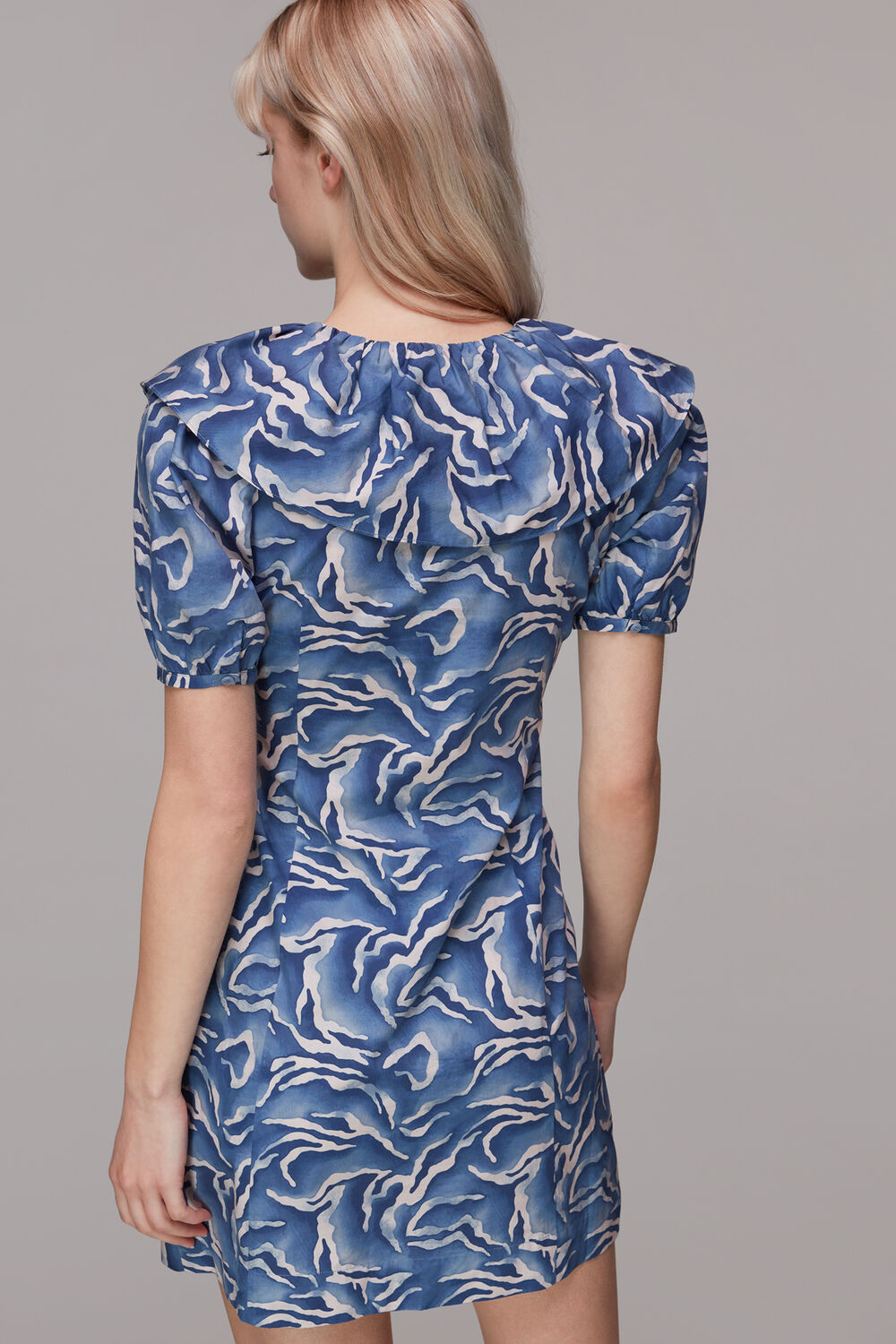 Watercolour Zebra Poplin Dress