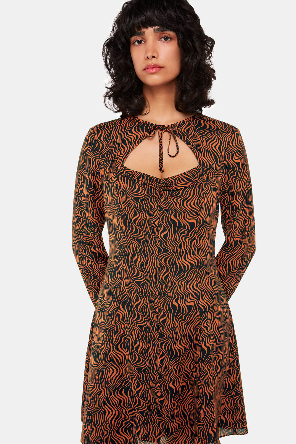 Optical Wiggle Mini Dress
