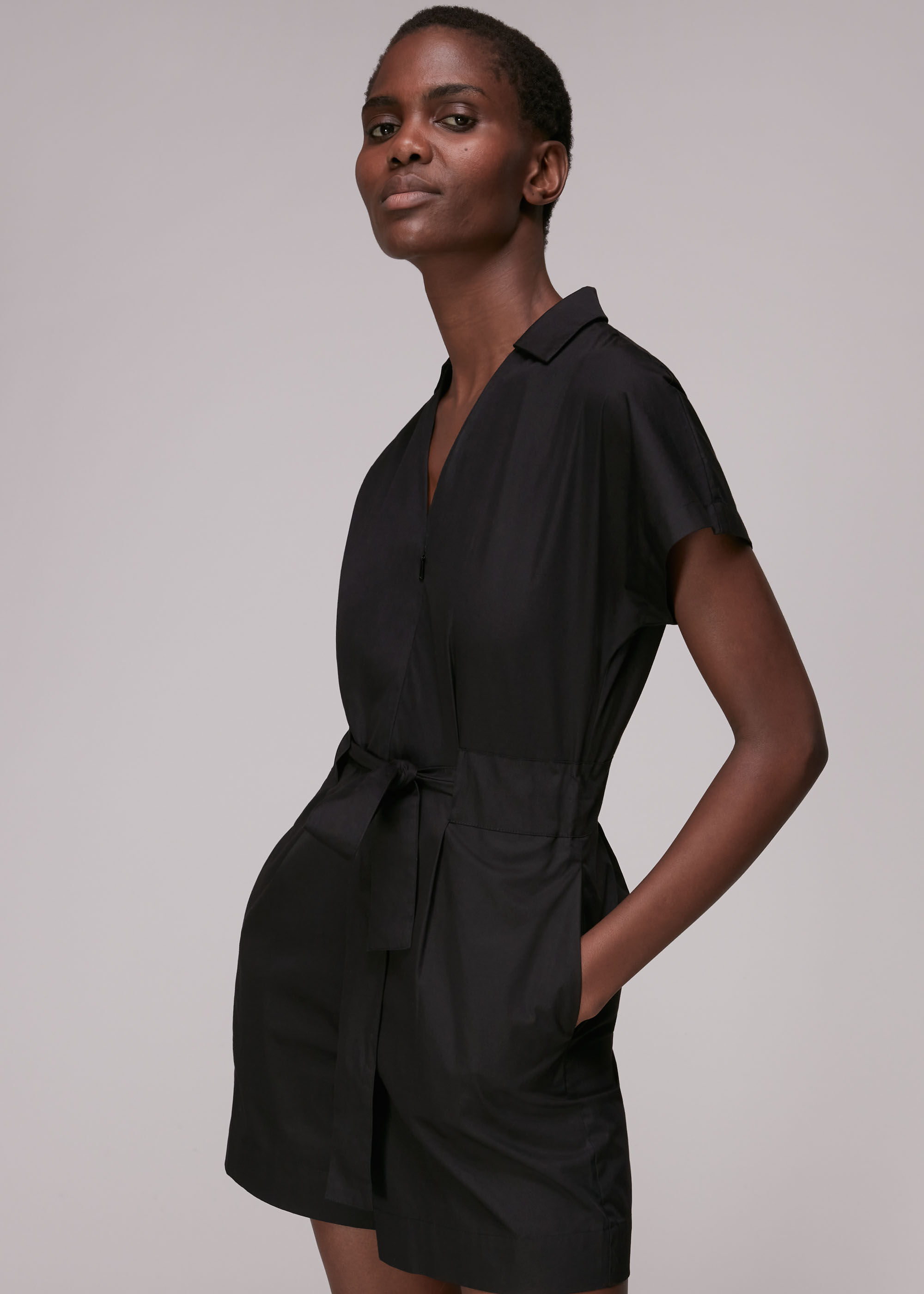 Tie waist playsuit on sale