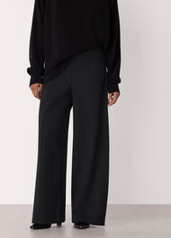 Petite Ponte Wide Leg Trouser