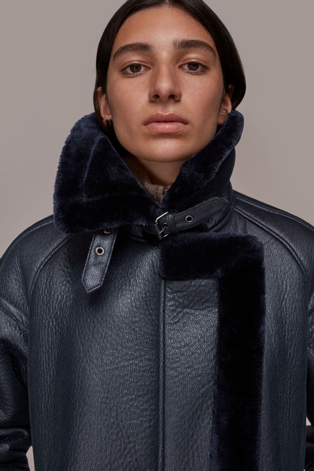 Lauren Faux Fur Biker