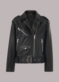 Sophia Oversized Leather Biker