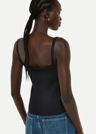 Frill Trim Vest