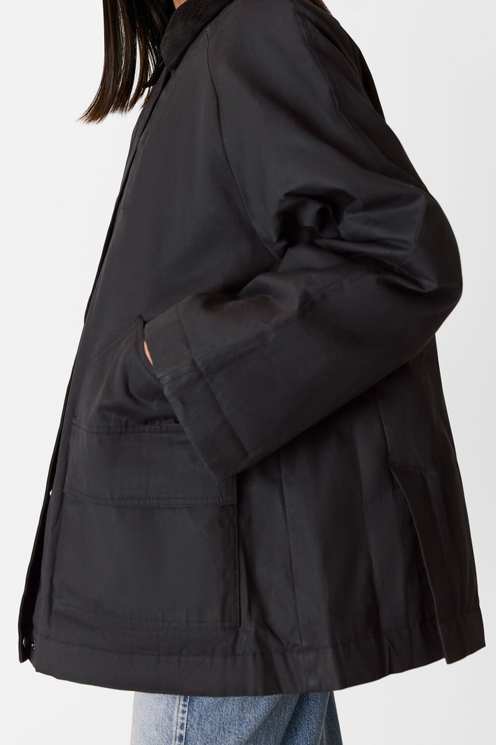 Black Fern Waxed Barn Jacket