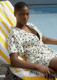 Sea Shell Print Playsuit
