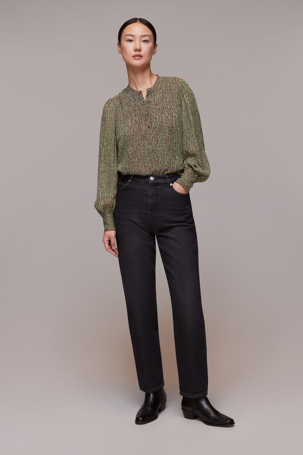 Multicolour Charlotte Maze Print Blouse