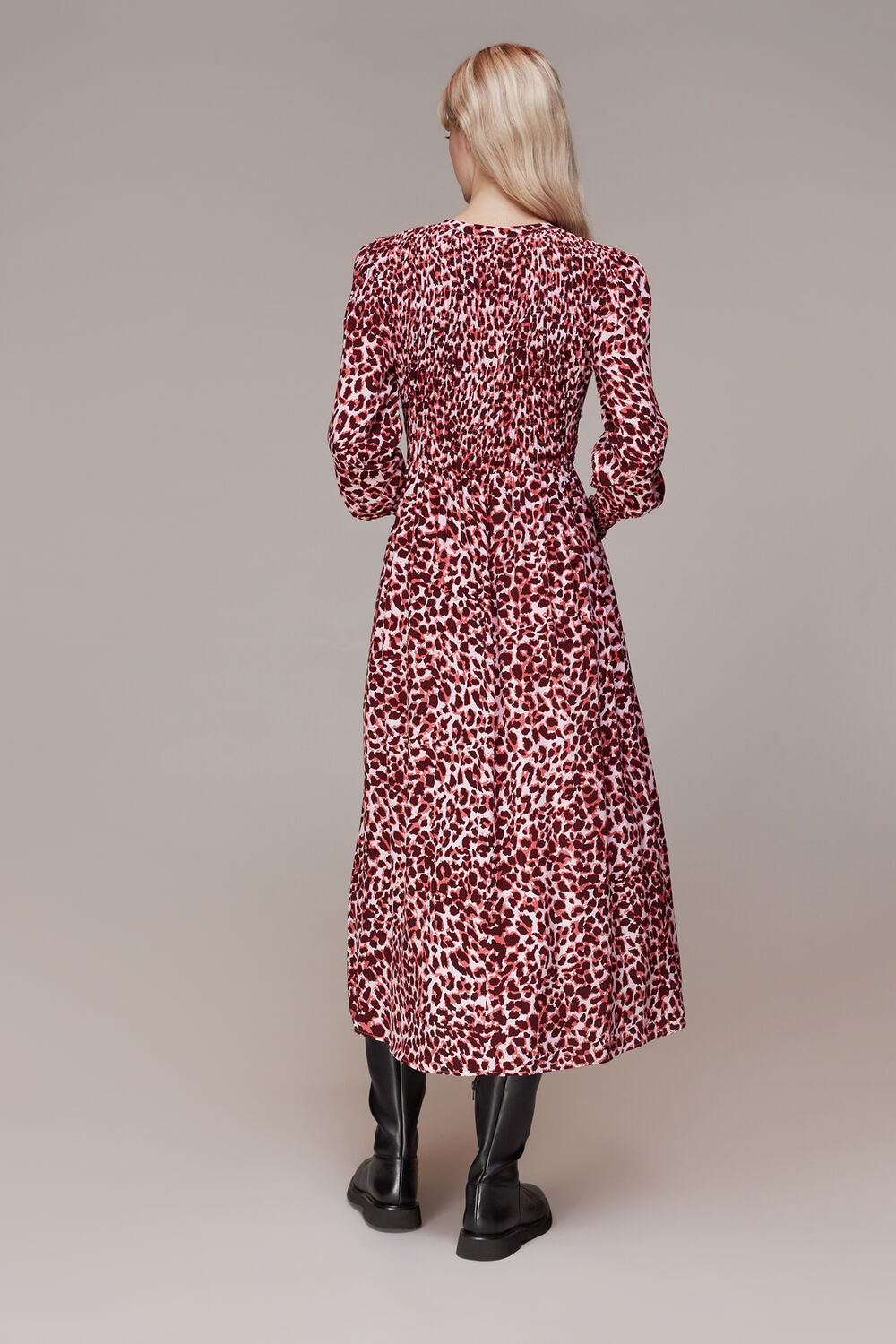 Abstract Cheetah Print Dress