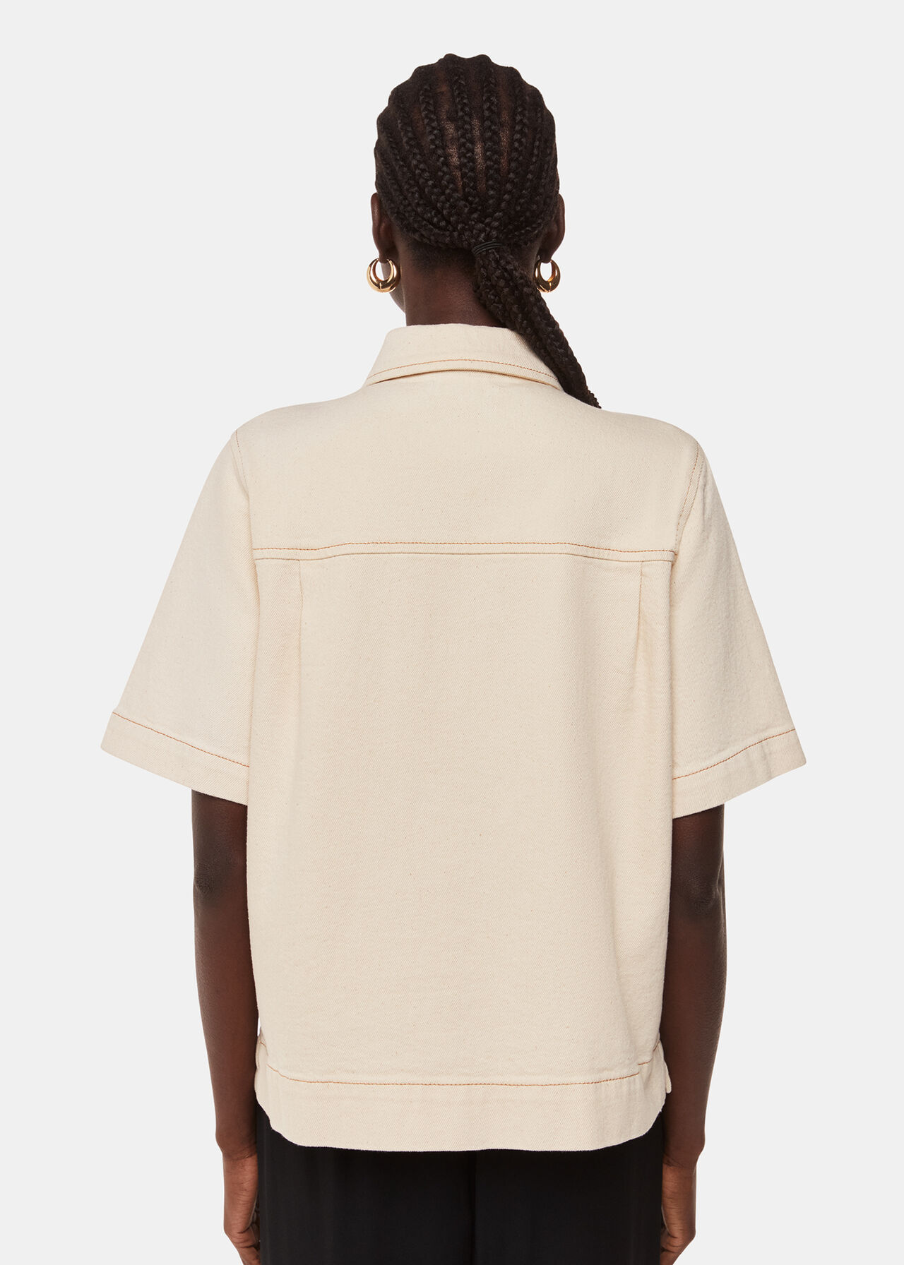 Jade Short Sleeve Denim Shirt