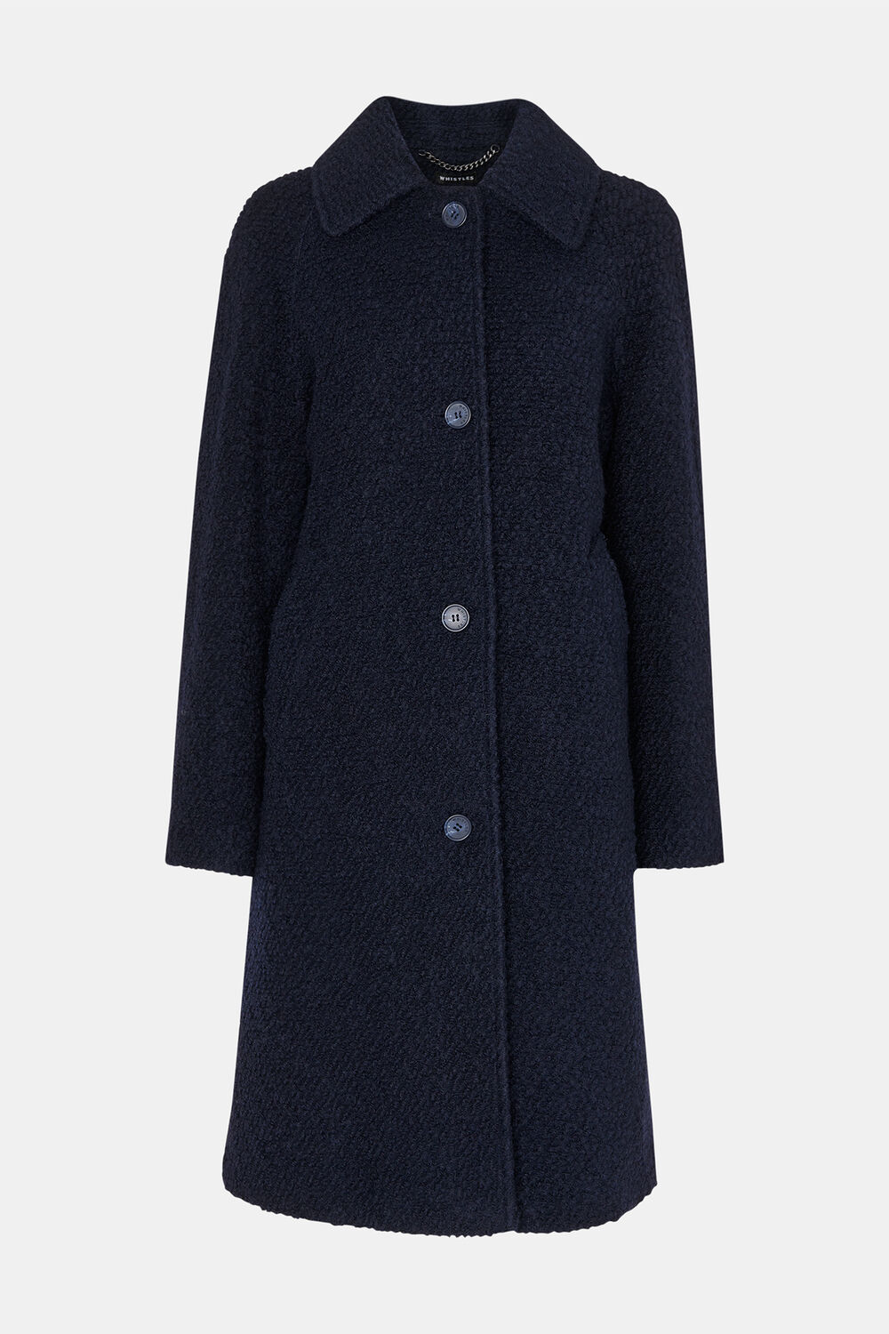 Navy Petite Romy Boucle Coat