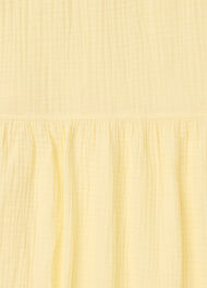 Textured Cotton Midi Dress