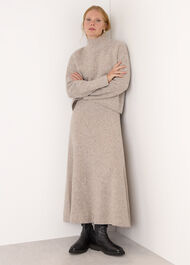 Wool Textured Check Knit