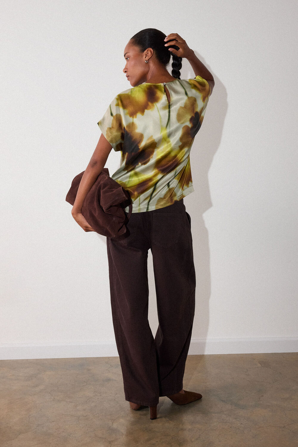 Floral Stem Viscose Blouse
