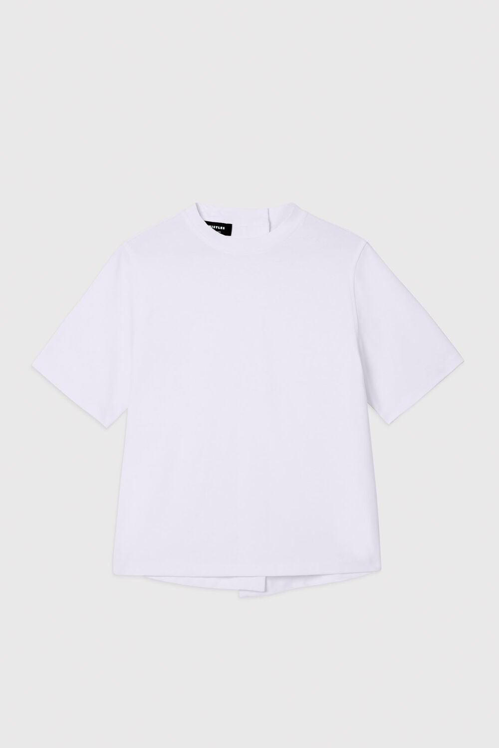 White Cotton Buckle Tee