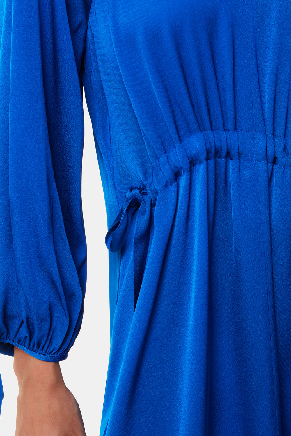 Molly Satin Ruched Dress