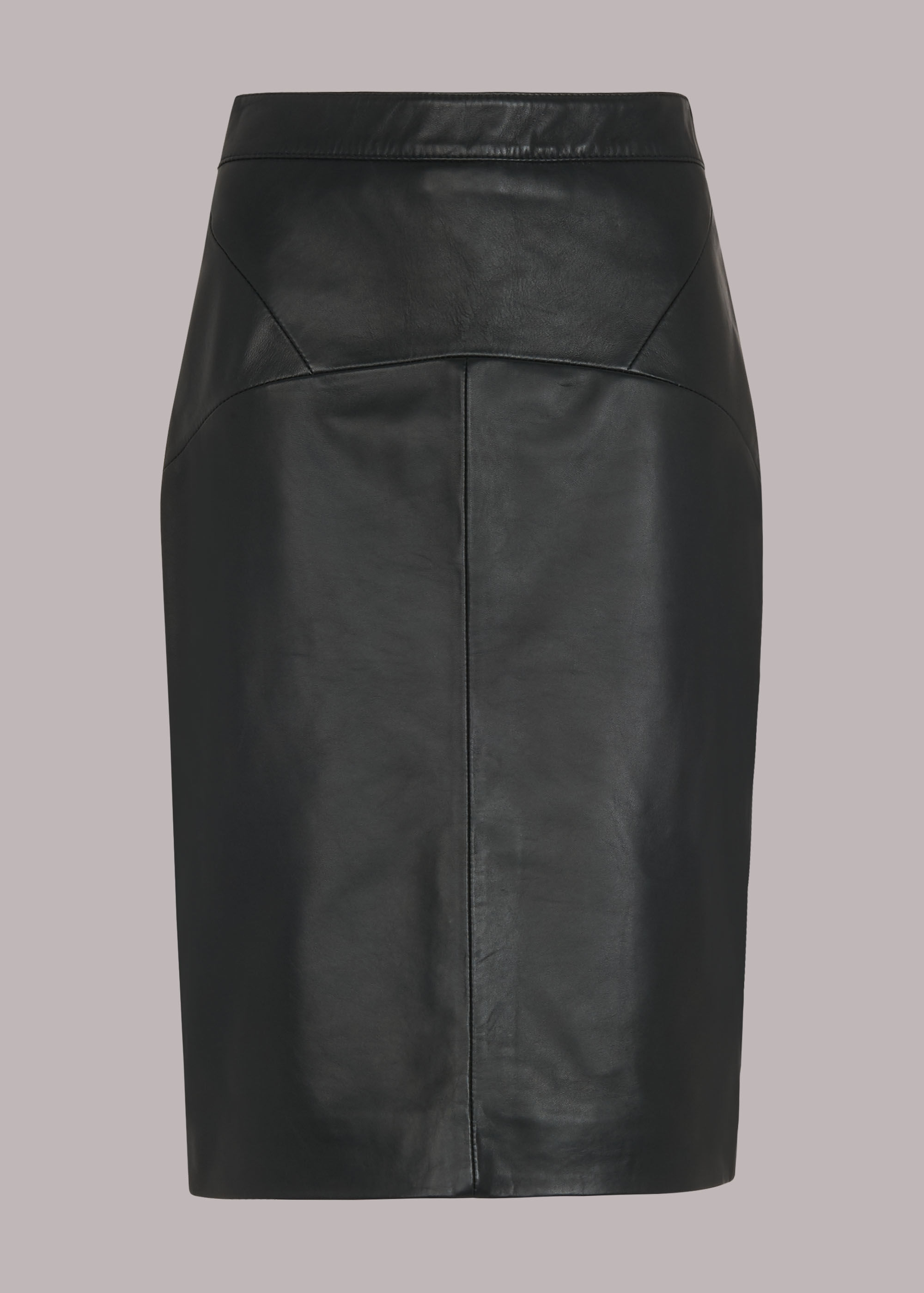 brown leather pencil skirt uk