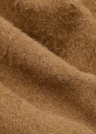 Short Button Detail Wool Coat