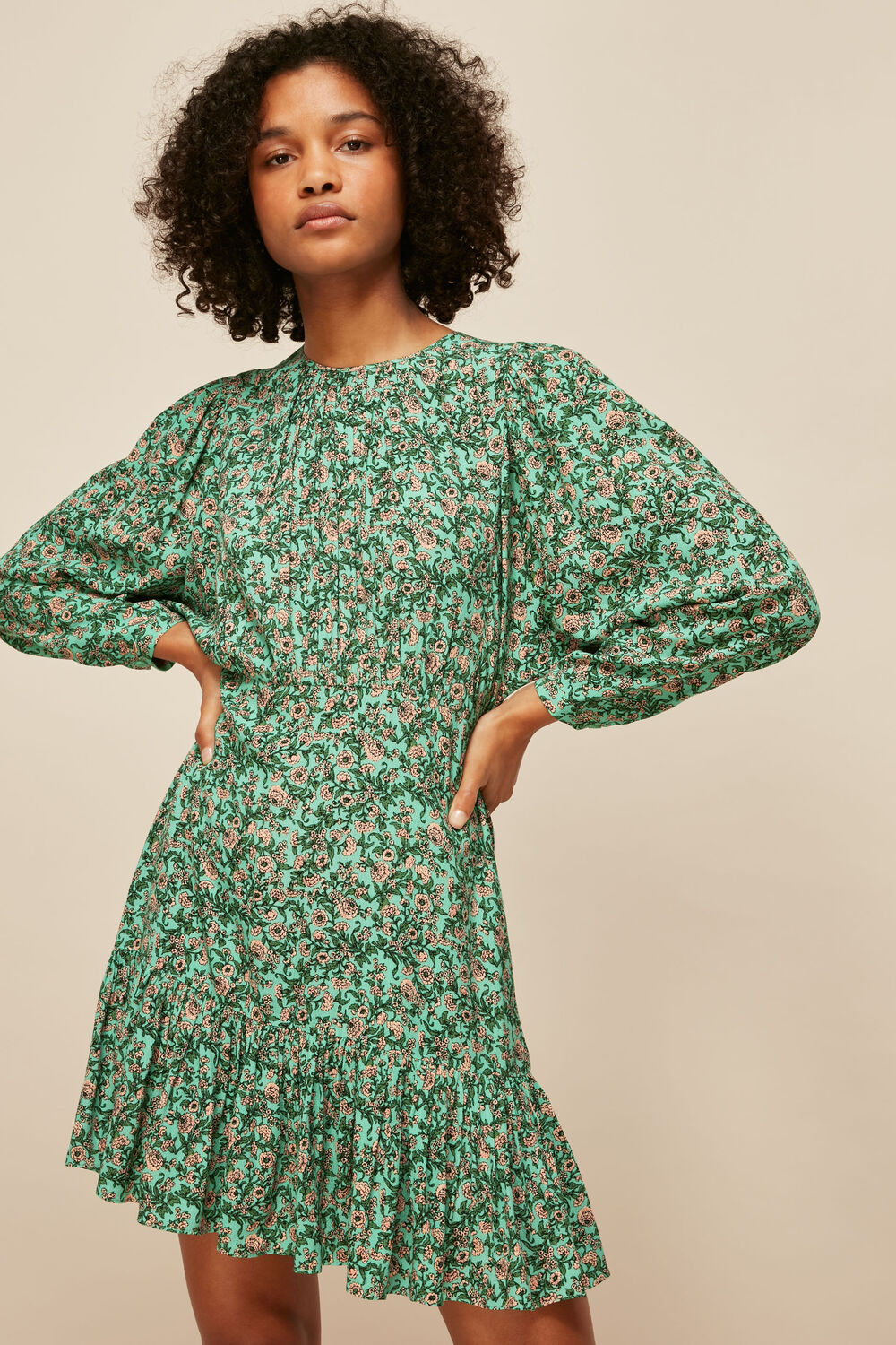 Multicolour Heath Floral Print Dress