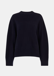 Side Stripe Detail Wool Knit