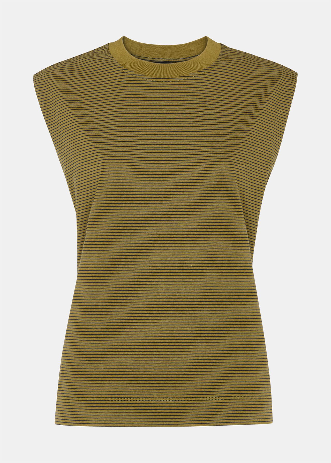 Edie Stripe Sleeveless Vest
