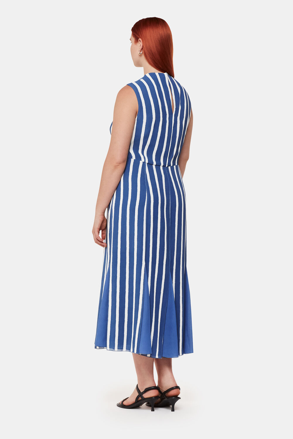 Eliza Stripe Print Midi Dress
