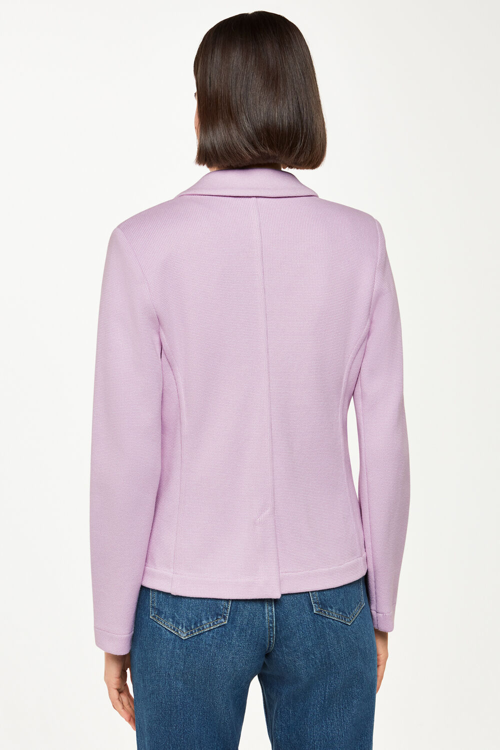 Lilac Slimline Jersey Jacket