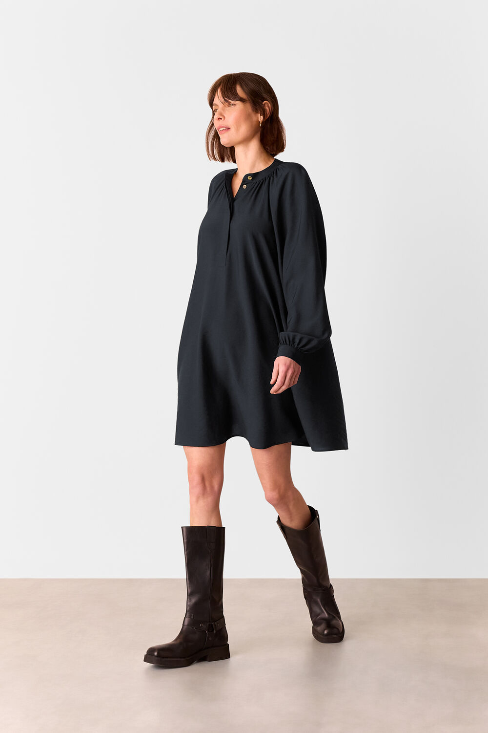 Full Volume Gathered Dress
