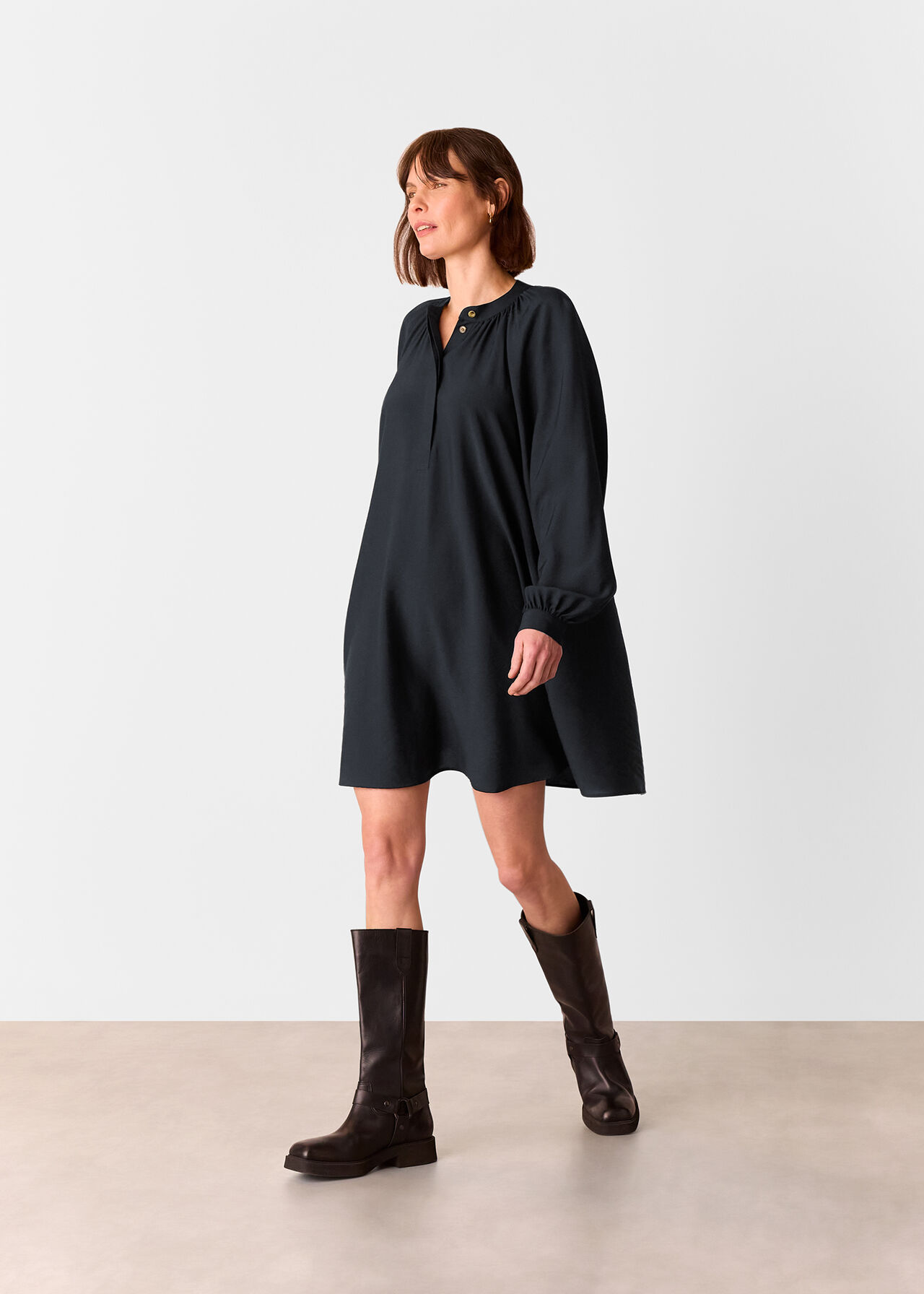 Full Volume Gathered Dress
