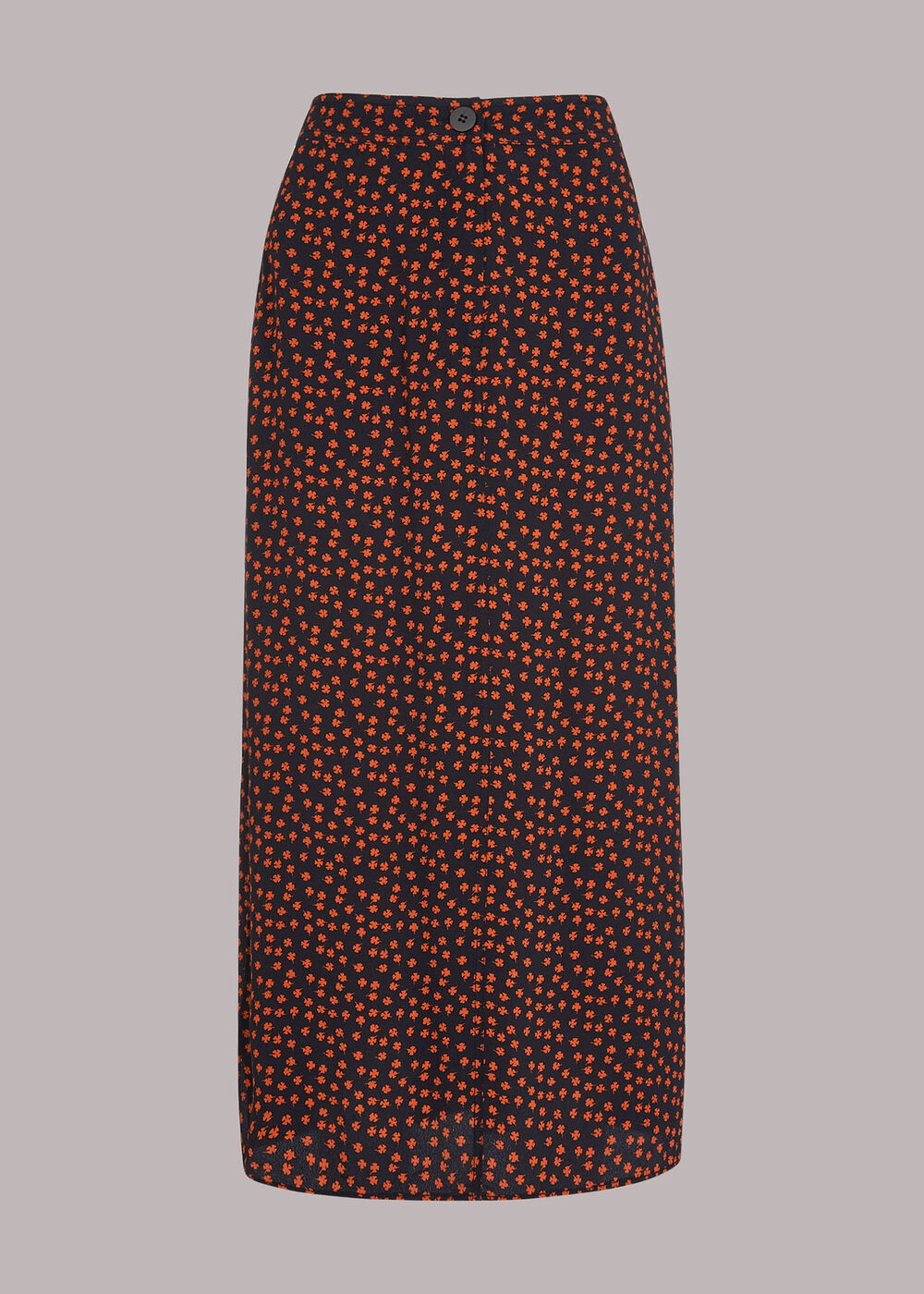 Dainty Floral Button Skirt