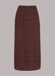 Dainty Floral Button Skirt