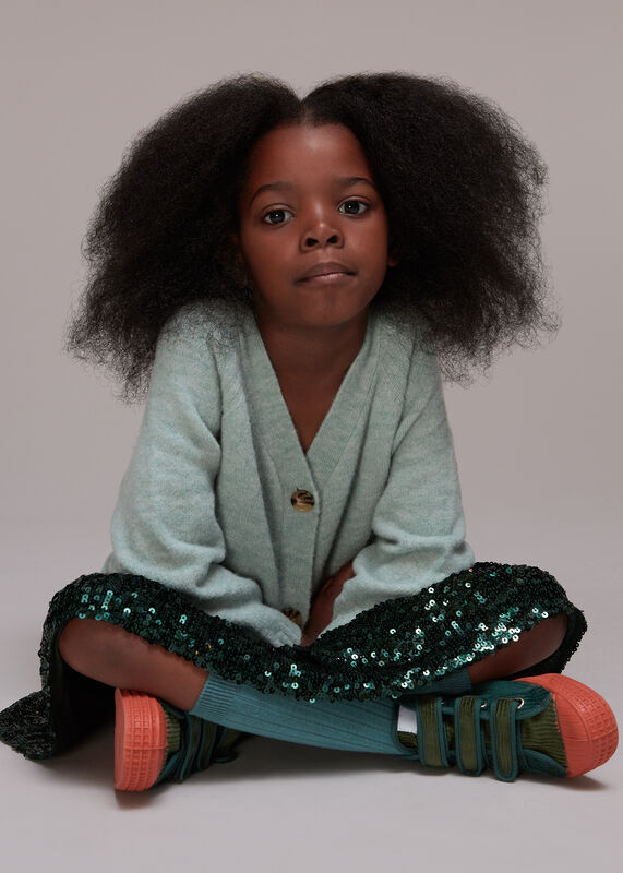 Pale Green Textured Cardigan